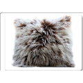 Genuine Pure Color Decorate Mongolian Lamb Fur Pillow